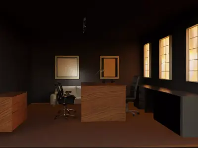 2000s modern office 3D model