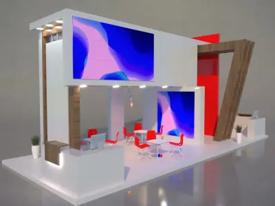 High Quality Exhibition Stand  3D model