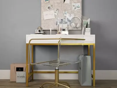 Workplace I Pottery Barn 02 3D model