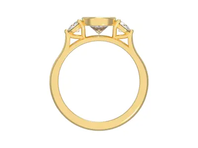 Oval Engagement Ring 3D print model purchase