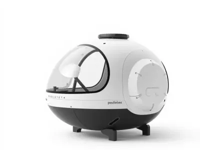 Futuristic Pod Vehicle Model Pack Low-poly 3D model