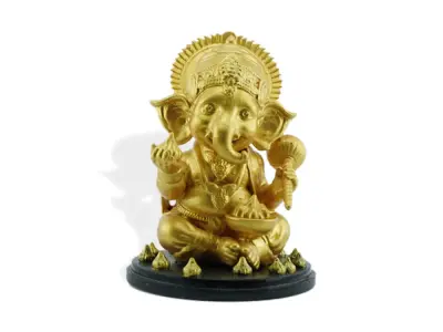 LORD GANESH SITTING STATUE FOR 3D PRINTING 3D print model