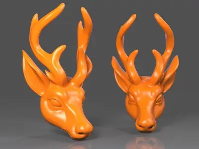 Deer Head02 3D print model