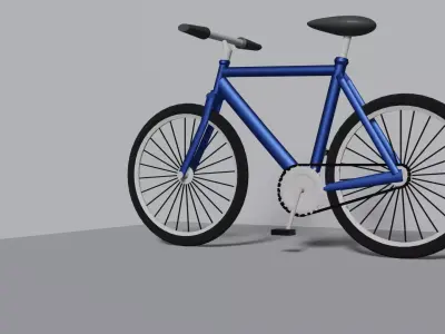 3d amazing metalic bike  Free 3D model