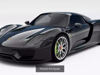 Porsche Car Collection 3D Model Pack