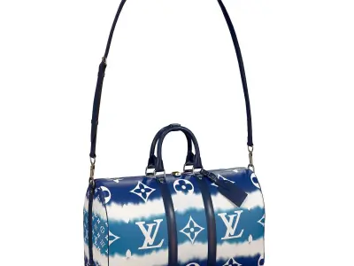 Louis Vuitton Bag Keepall Bandouliere 45 Escale Blue Low-poly 3D model