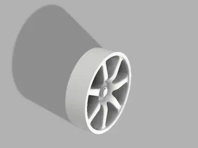 3D printable wheel rim 3D print model