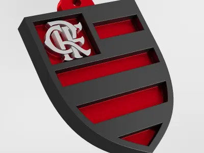 Clube de Regatas do Flamengo logo 3D print model