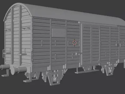 H0 1-87 scale Gr 20 freight car 3D print model