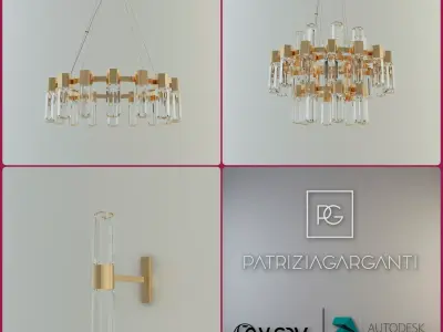 LUXURY LIGHTING SET 3D model