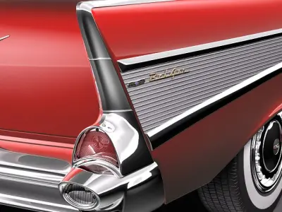 Chevrolet Bel Air 1957 hardtop coupe 3D model