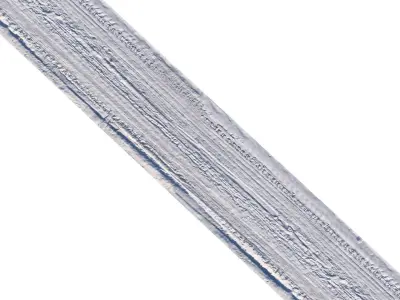 Winter single lane road 04 12 meters 3D model