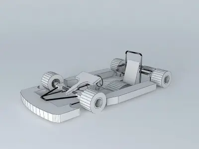 Go-kart racing car 3D model