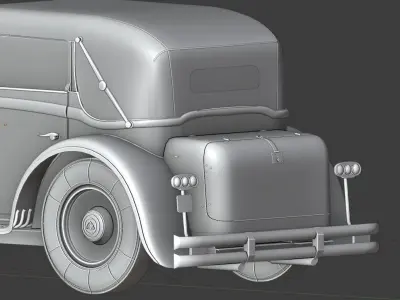 Mercedes Mayback 1930s 3D print model