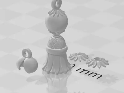 Rosary tassel 3D print model