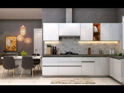 Kitchen Model modern design in chennai 3D model