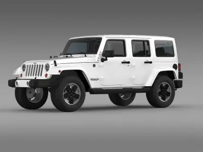 Jeep Wrangler Unlimited Altitude 2012 3D model