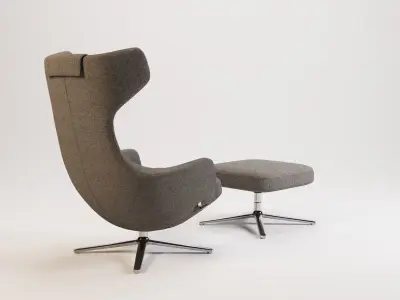 Grand Repos and Ottoman 3D model