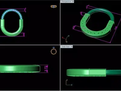 Tiffany lock fussion pendant 3D print model