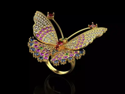 Butterfly Ring 118 3D model