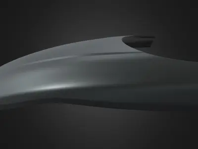 Car Bonnet 01 Low-poly 3D model