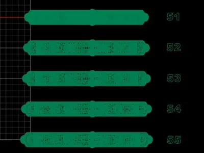 Set of 11 religious rosary rings or wedding bands for praying 3D print model