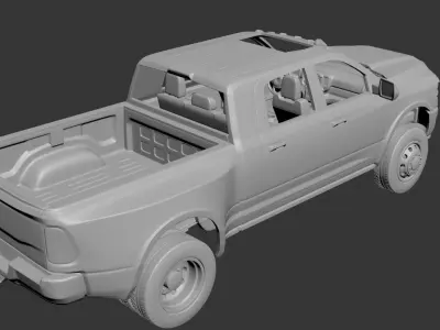 Dodge Ram 3500 Mega Cab 3D print model
