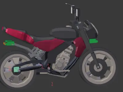 paraa2 Low-poly 3D model