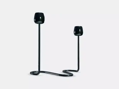 SILVERPARON Candlestick for 2 candles Low-poly 3D model