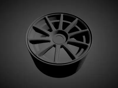 JAPAN RACING JR11 scalable and printable rims 3D print model