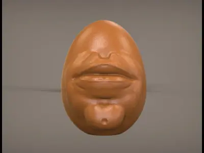 Face Egg 3D print model