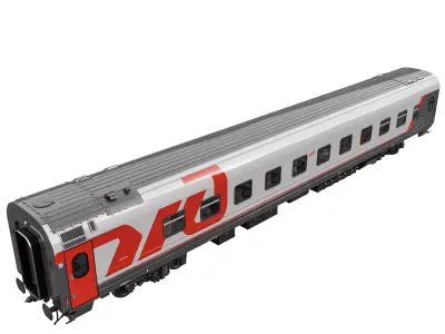 Passenger wagon 61-4458 3D model