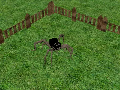 Spider Model with Textures - Game-Ready Optimize asset  Low-poly 3D model