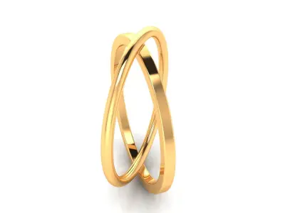 Ring M163 The luxury female abstract ring wedding 3D print model