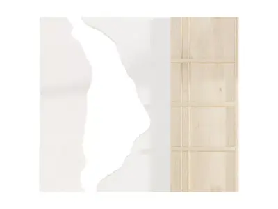 Wall panel wood gypsum 3D model