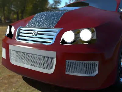 modern car 3D model