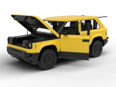 Slate Truck Fastback SUV 2027 HQ 3d model 3D model