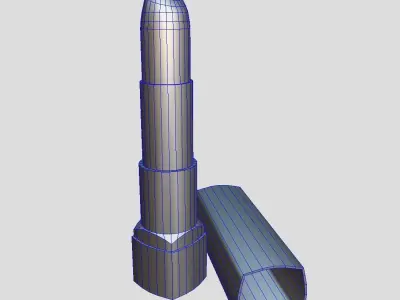 Lipstick 3 Low-poly 3D model