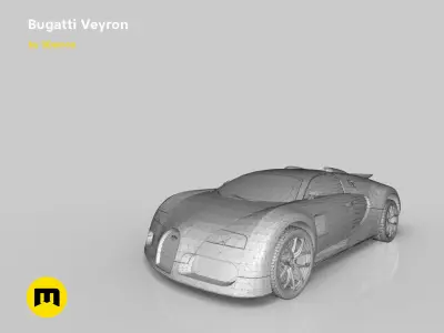 Bugatti Veyron 3D print model