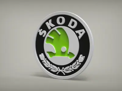 Skoda Logo 3D print model