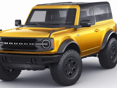 Bronco 4 door and 2 door 2021 3D model