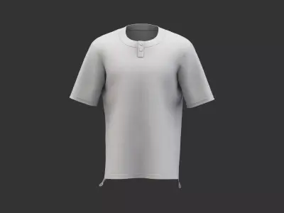 Mens sport shirt Marvelous Designer 3D model