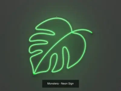 Plants Pack - Neon Signs 3D Model Collection