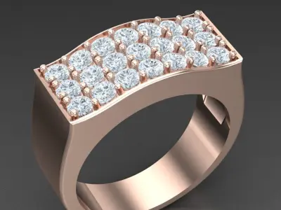Luxury Men Rings Designs 5MR093 3D print model