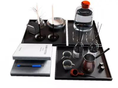 decorative set 02 3D model 14