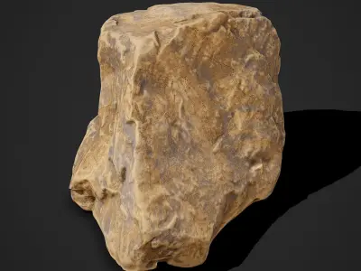 Cliff Rock Two Free low-poly 3D model