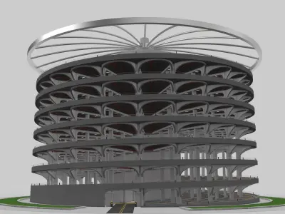 Parking Lot Building 3D model