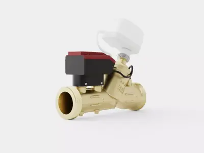 Hydraulic Valve Low-poly 3D model