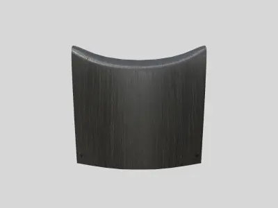 Gallery Stool-Black ash wood Low-poly 3D model