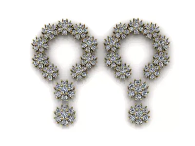 Stare Earring 3D print model